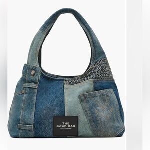 Marc Jacobs NEW The Sack Deconstructed Denim Shoulder Bag Mfg $695